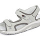 Sandaletten & Pantoletten - Waldläufer, sportliche Damen-Sandalen, Weite H, mit herausnehmbarem Fußbett, in Größe 3 1/2 bis 8, in Farbe MARINE-BEIGE