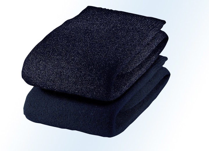 Strümpfe - Sechserpack Socken, uni Ansicht 2 Strümpfe - Sechserpack Socken, uni, in Größe 001 (Schuhgröße 39-42) bis 002 (Schuhgröße 43-46), in Farbe 2X ANTHRAZIT MELIERT, 2X SCHWARZ, 2X MARINE Ansicht 2