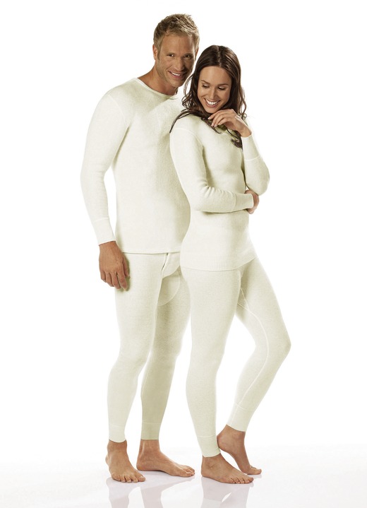 Unterhemden - Damen-Angorawäsche, in Größe L (44/46) bis XXL (52/54), in Farbe NATUR, in Ausführung Schlüpfer Ansicht 1