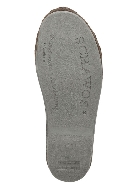 Hausschuhe - Atmungsaktive Herren-Hausschuhe, mit Schurwolle, in Größe 040 bis 046, in Farbe SCHWARZ Ansicht 4