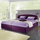 Polsterbetten - Polsterbett mit geräumigen Bettkasten, in Farbe LILA, in Ausführung 1: Liegehöhe 42 cm, Federkern-Festpolster, nicht verstellbar