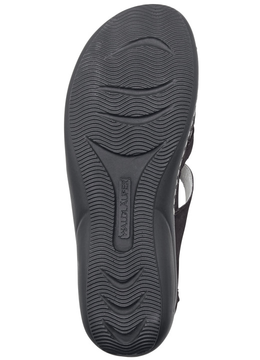 Sandaletten & Pantoletten - Waldläufer Sandale mit verstellbaren Riemchen, in Größe 4 1/2 bis 9, in Farbe SCHWARZ Ansicht 2