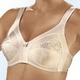 Soft-BH - Sassa Zweierpack BH mit Lochstickerei in den Obercups – Farbe 1X PUDER, 1X WEISS – Ansicht 2 Soft-BH - Sassa Zweierpack BH mit Lochstickerei in den Obercups, in Größe 080 bis 120, in Cup B, in Farbe 1X PUDER, 1X WEISS – Farbe 1X PUDER, 1X WEISS – Ansicht 2