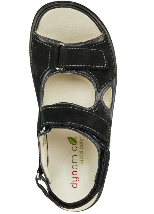 Sandaletten & Pantoletten - Waldläufer, bequeme Damen-Sandalen, Weite H, mit herausnehmbarem Fußbett, in Größe 3 1/2 bis 8, in Farbe STAHLBLAU Ansicht 4