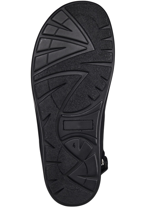 Sandaletten & Pantoletten - Waldläufer, bequeme Damen-Sandalen, Weite H, mit herausnehmbarem Fußbett, in Größe 3 1/2 bis 8, in Farbe STAHLBLAU Ansicht 5