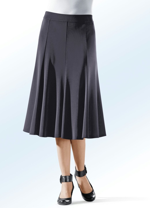 Uni - 8-Bahnenrock mit glockig schwingendem Saum Ansicht 4 Uni - 8-Bahnenrock mit glockig schwingendem Saum, in Größe 019 bis 056, in Farbe ECRU Ansicht 4