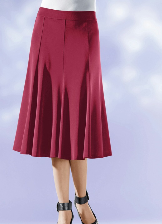 Uni - 8-Bahnenrock mit glockig schwingendem Saum Ansicht 6 Uni - 8-Bahnenrock mit glockig schwingendem Saum, in Größe 019 bis 056, in Farbe ECRU Ansicht 6