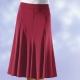 Uni - 8-Bahnenrock mit glockig schwingendem Saum – Farbe KIRSCHROT Uni - 8-Bahnenrock mit glockig schwingendem Saum, in Größe 019 bis 056, in Farbe ECRU