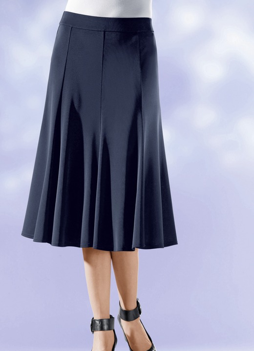 Uni - 8-Bahnenrock mit glockig schwingendem Saum Ansicht 3 Uni - 8-Bahnenrock mit glockig schwingendem Saum, in Größe 019 bis 056, in Farbe ECRU Ansicht 3