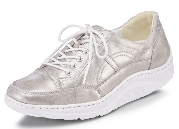 Slipper & Schnürschuhe - Waldläufer, bequeme Damen-Schnürschuhe, Weite H, Sohle mit Abrollfunktion Ansicht 6 Slipper & Schnürschuhe - Waldläufer, bequeme Damen-Schnürschuhe, Weite H, Sohle mit Abrollfunktion, in Größe 4 bis 8 1/2, in Farbe NATURWEISS Ansicht 6