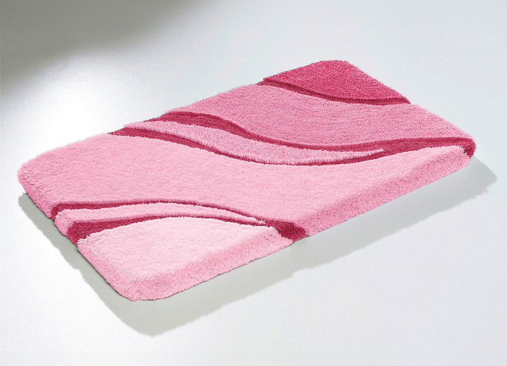 Badgarnituren - Moderne Badgarnitur von Kleine Wolke Ansicht 15 Badgarnituren - Moderne Badgarnitur von Kleine Wolke, in Größe 100 (Vorleger halbrund, 50/ 80 cm bis 112 (WC-Deckelbezug mit Kordel, 47/ 50 cm)), in Farbe BLAU Ansicht 15