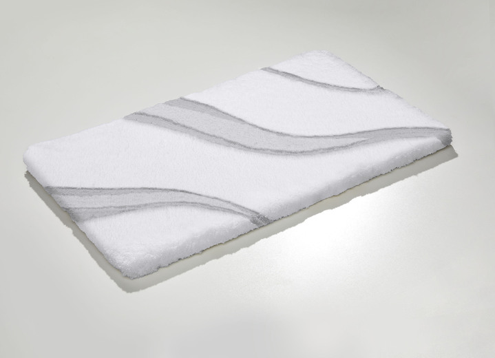 Badgarnituren - Moderne Badgarnitur von Kleine Wolke Ansicht 16 Badgarnituren - Moderne Badgarnitur von Kleine Wolke, in Größe 100 (Vorleger halbrund, 50/ 80 cm bis 112 (WC-Deckelbezug mit Kordel, 47/ 50 cm)), in Farbe BLAU Ansicht 16