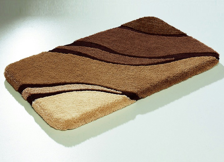 Badgarnituren - Moderne Badgarnitur von Kleine Wolke Ansicht 6 Badgarnituren - Moderne Badgarnitur von Kleine Wolke, in Größe 100 (Vorleger halbrund, 50/ 80 cm bis 112 (WC-Deckelbezug mit Kordel, 47/ 50 cm)), in Farbe BLAU Ansicht 6