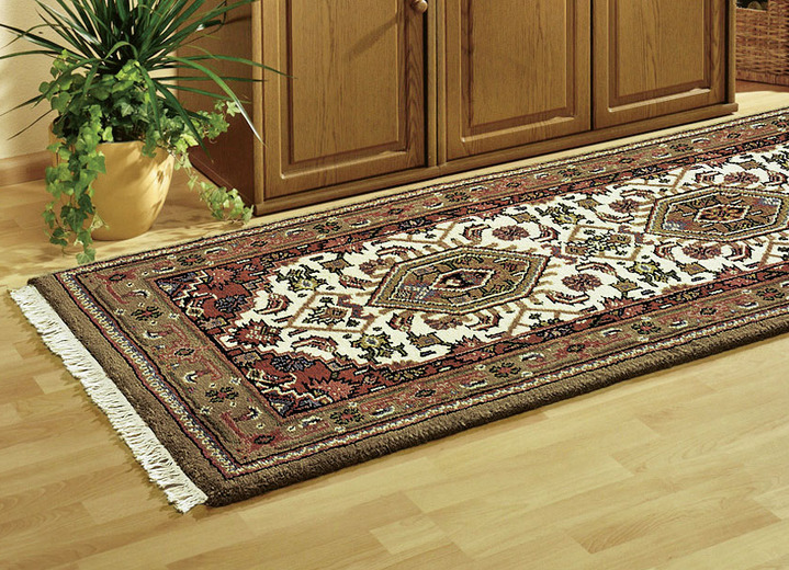 Teppiche - Handgeknüpfte Brücken, Galerie und Teppiche, in Größe 101 (Brücke, 40x60 cm) bis 306 (Teppich, ø 200 cm), in Farbe CAMEL Ansicht 3