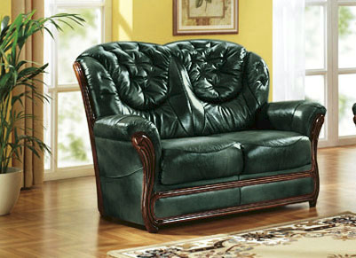 Polstergruppen - Polstermöbel mit Bezug aus echtem Leder, in Farbe ANTIKBEIGE, in Ausführung Sessel Ansicht 19