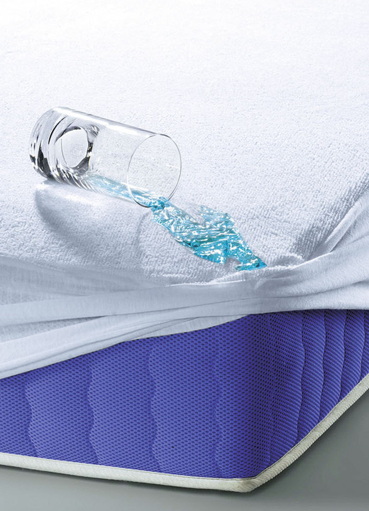 Spannbetttücher - Hochatmungsaktive, antibakterielle Inkontinenz-Spannbetttücher, in Größe 133 (100/200 cm) bis 135 (200/200 cm), in Farbe WEISS Ansicht 3