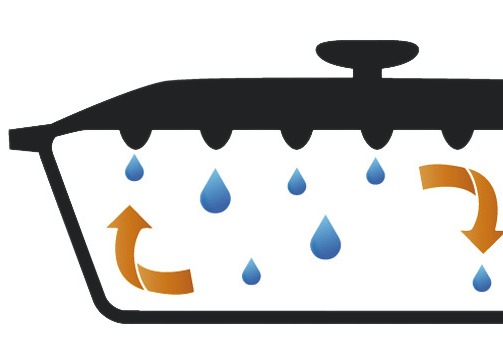 Töpfe & Pfannen - Gusseisen-Schmortopf und -Bräter Ansicht 3 Töpfe & Pfannen - Gusseisen-Schmortopf und -Bräter, in Farbe ROT, in Ausführung Bräter rund Ansicht 3