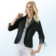 Blusenjacken - Stilvolle Blusenjacke, in Größe 036 bis 050, in Farbe SCHWARZ