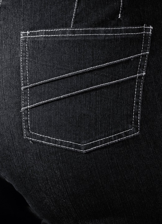 Hosen mit Knopf- und Reißverschluss - Jeans mit angeschnittenem Bund, in Größe 019 bis 096, in Farbe HELLBLAU Ansicht 5