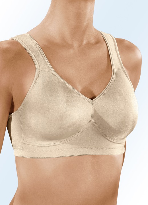 T-Shirt BH - Speidel Zweierpack BH mit doppelt vorgeformten Cups, in Größe 080 bis 105, in Cup B, in Farbe 1X MARINE, 1X WEISS Ansicht 6