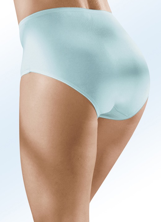 Slips - Fünferpack Slips mit Dehnbund, in Größe 040 bis 062, in Farbe 3X MINT-WEISS-BUNT, 2X MINT Ansicht 2
