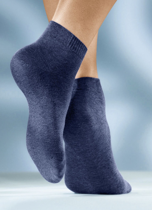 Strümpfe & Strumpfhosen - Sechserpack Socken in verschiedenen Farbstellungen, in Größe 1 (Schuhgr.35-38) bis 3 (Schuhgr.43-46), in Farbe 3x JEANSTÖNE, 3X BEIGETÖNE Ansicht 3