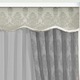 Klassisch - Apart gebogte Schabracke – Farbe BEIGE Klassisch - Apart gebogte Schabracke, in Größe 665 (30x165 cm) bis 685 (30x500 cm), in Farbe WEINROT