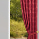 Klassisch - Jacquard-Übergardine mit Universalschienenband – Farbe WEINROT – Ansicht 1 Klassisch - Jacquard-Übergardine mit Universalschienenband, in Größe 501 (H150xB115 cm) bis 899 (2er-Pack Raffhalter, ca. 60 cm lang), in Farbe ROSÉ – Farbe WEINROT – Ansicht 1