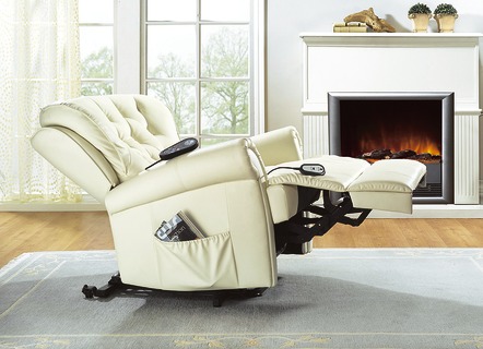 TV-Sessel / Relax-Sessel - Relax-Sessel für Entspannung erster Klasse, in Farbe CREME, in Ausführung Relax-Sessel – Farbe CREME – Ansicht 