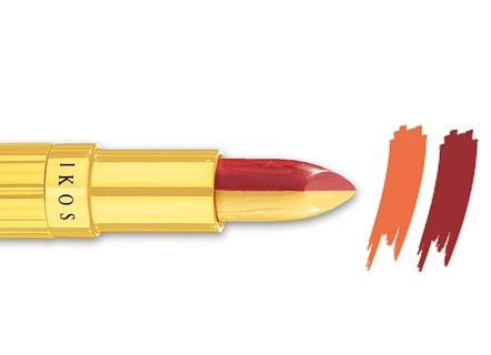 Körperpflege - Ikos Duo Lippenstift, in Farbe LACHS-BRAUN