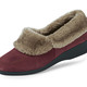 Hausschuhe - ELENA EDEN Hausschuh mit echtem Lammfellfutter – Farbe BORDEAUX-TAUPE – Ansicht 1 Hausschuhe - ELENA EDEN Hausschuh mit echtem Lammfellfutter, in Größe 036 bis 043, in Farbe BORDEAUX-TAUPE – Farbe BORDEAUX-TAUPE – Ansicht 1