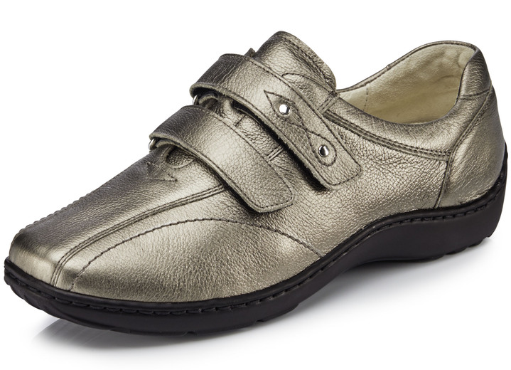 Slipper & Schnürschuhe - Waldläufer, bequeme Damen-Slipper, Weite H, mit herausnehmbarem Fußbett Ansicht 18 Slipper & Schnürschuhe - Waldläufer, bequeme Damen-Slipper, Weite H, mit herausnehmbarem Fußbett, in Größe 3 1/2 bis 8, in Farbe DUNKELBLAU Ansicht 18
