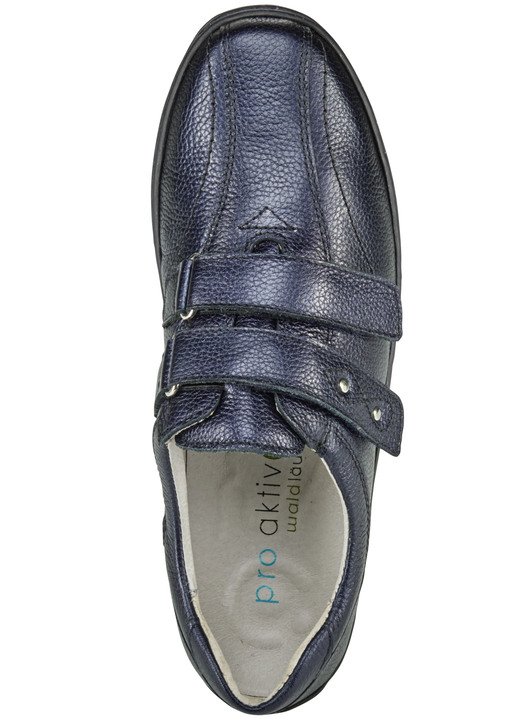 Slipper & Schnürschuhe - Waldläufer, bequeme Damen-Slipper, Weite H, mit herausnehmbarem Fußbett Ansicht 2 Slipper & Schnürschuhe - Waldläufer, bequeme Damen-Slipper, Weite H, mit herausnehmbarem Fußbett, in Größe 3 1/2 bis 8, in Farbe DUNKELBLAU Ansicht 2