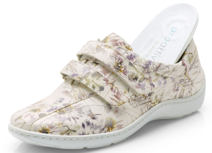 Slipper & Schnürschuhe - Waldläufer, bequeme Damen-Slipper, Weite H, mit herausnehmbarem Fußbett, in Größe 3 1/2 bis 8, in Farbe ALTSILBER Ansicht 4