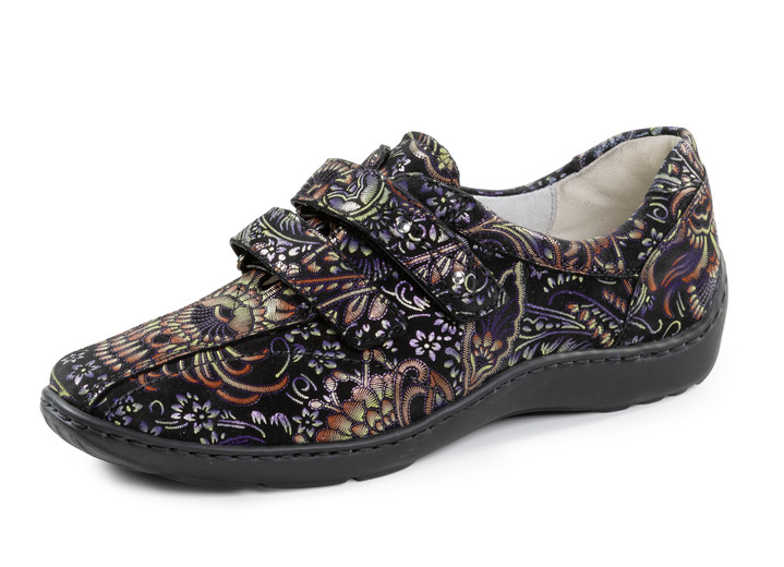 Slipper & Schnürschuhe - Waldläufer, bequeme Damen-Slipper, Weite H, mit herausnehmbarem Fußbett Ansicht 25 Slipper & Schnürschuhe - Waldläufer, bequeme Damen-Slipper, Weite H, mit herausnehmbarem Fußbett, in Größe 3 1/2 bis 8, in Farbe DUNKELBLAU Ansicht 25