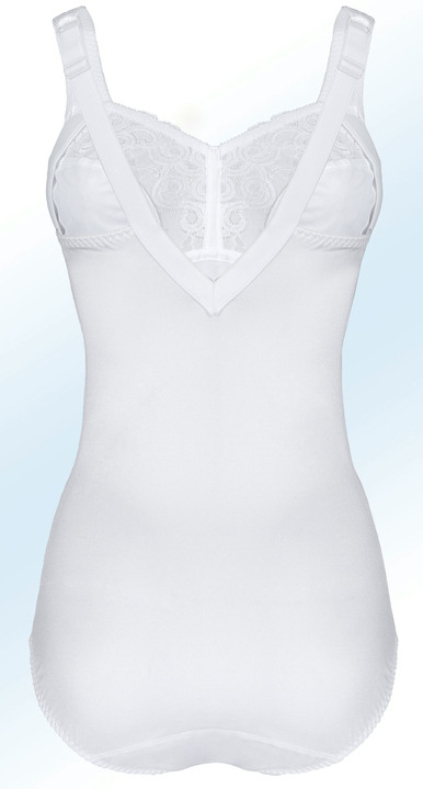 Korseletts - Swegmark of Sweden Hosenkorselett mit Elastikspitze, in Größe 075 bis 105, in Cup E, in Farbe MARINE Ansicht 4