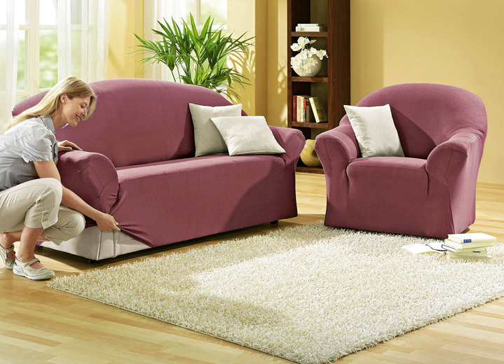 Sessel- & Sofaüberwürfe - Schützende Stretchbezüge für Sessel und Sofa, in Größe 101 (Sessel-Bezug) bis 108 (Hocker-Bezug), in Farbe BLAU Ansicht 22