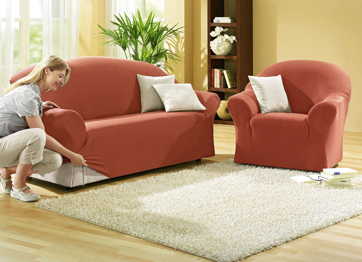 Sessel- & Sofaüberwürfe - Schützende Stretchbezüge für Sessel und Sofa, in Größe 101 (Sessel-Bezug) bis 108 (Hocker-Bezug), in Farbe GRÜN Ansicht 16