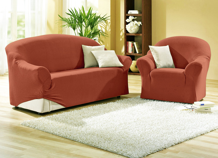 Sessel- & Sofaüberwürfe - Schützende Stretchbezüge für Sessel und Sofa, in Größe 101 (Sessel-Bezug) bis 108 (Hocker-Bezug), in Farbe GRÜN Ansicht 17