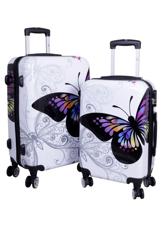 Gesundheit - Koffer-Set, 2-teilig, mit integriertem Zahlenschloss Gesundheit - Koffer-Set, 2-teilig, mit integriertem Zahlenschloss, in Farbe WEISS-BUNT