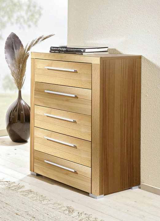 Möbel - Kommode mit massiver Front Ansicht 4 Möbel - Kommode mit massiver Front, in Farbe KERNBUCHE, in Ausführung Kommode mit 2 Türen Ansicht 4