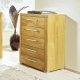 Möbel - Kommode mit massiver Front – Farbe WILDEICHE – Ansicht 2 Möbel - Kommode mit massiver Front, in Farbe KERNBUCHE, in Ausführung Kommode mit 2 Türen – Farbe WILDEICHE – Ansicht 2