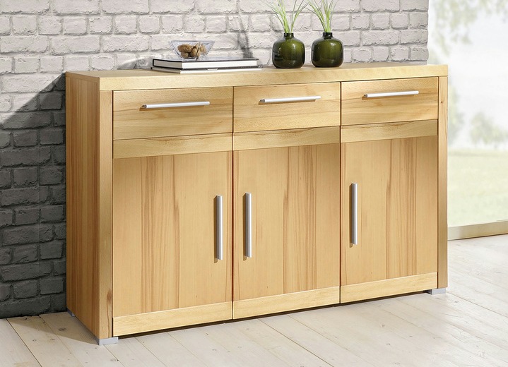 Möbel - Kommode mit massiver Front Ansicht 6 Möbel - Kommode mit massiver Front, in Farbe KERNBUCHE, in Ausführung Kommode mit 2 Türen Ansicht 6
