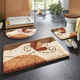 Badgarnituren - Badgarnitur in Table Tuft Qualität – Farbe BEIGE Badgarnituren - Badgarnitur in Table Tuft Qualität, in Größe 100 (Vorleger halbrund, 50/ 80 cm) bis 112 (WC-Deckelbezug, 47/ 50 cm), in Farbe BLAU