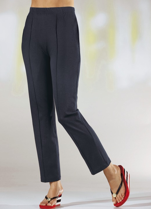 Freizeithosen - Hose mit bequemem Dehnbund Ansicht 5 Freizeithosen - Hose mit bequemem Dehnbund, in Größe 018 bis 056, in Farbe JEANSBLAU Ansicht 5
