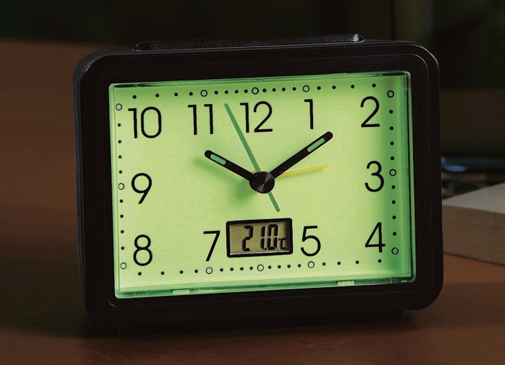 Praktische Hilfsmittel - Leuchtender Wecker Ansicht 3 Praktische Hilfsmittel - Leuchtender Wecker, in Farbe SCHWARZ Ansicht 3