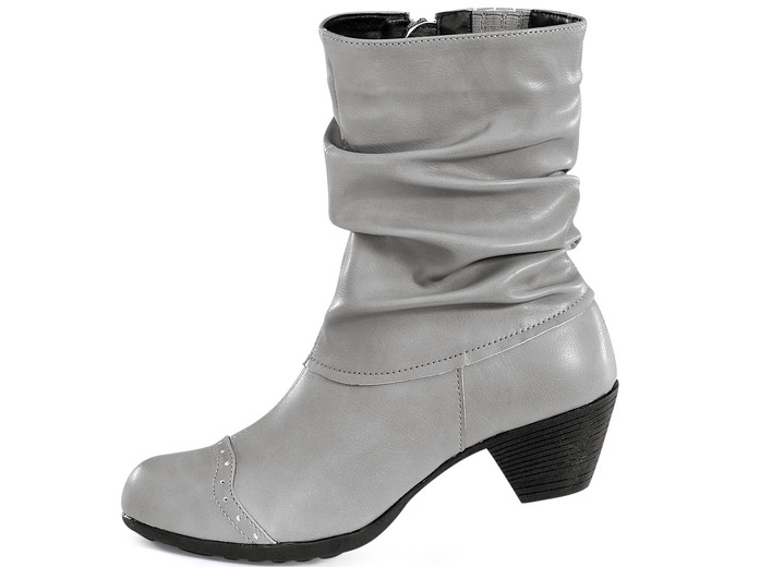 Stiefel & Stiefeletten - Andrea Conti, modische Damen-Stiefeletten, Winterschuhe, mit Reißverschluss, in Größe 036 bis 042, in Farbe JEANS Ansicht 4