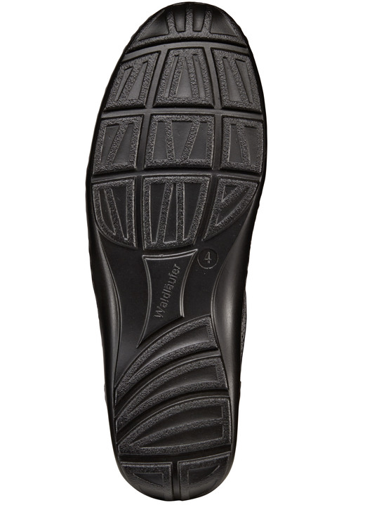 Slipper & Schnürschuhe - Waldläufer, bequeme Damen-Schnürschuhe, Weite H, mit herausnehmbarem Fußbett, in Größe 4 bis 8 1/2, in Farbe SCHWARZ Ansicht 5