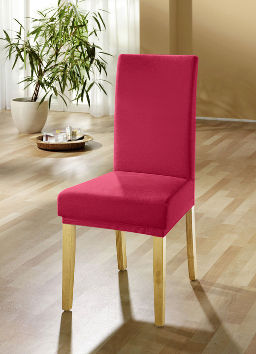 Sessel- & Sofaüberwürfe - Stuhlbezüge für alle gängigen Stuhlformen, in Größe 106 (Stuhlbezug) bis 112 (Stuhlbezug, 2er-Set), in Farbe GRÜN Ansicht 12