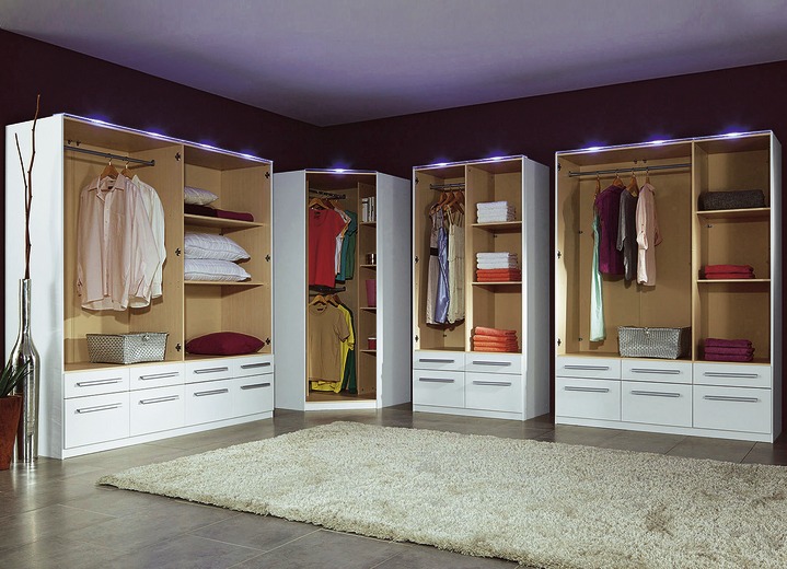 Schlafzimmerschränke - Drehtürenschränke mit kunststoffbeschichteter Oberfläche Ansicht 12 Schlafzimmerschränke - Drehtürenschränke mit kunststoffbeschichteter Oberfläche, in Farbe ARTISAN EICHE, in Ausführung Drehtürenschrank, 1-türig Ansicht 12